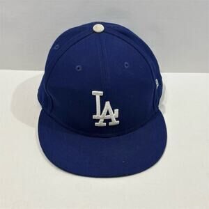New Era 59FIFTY Los Angeles Dodgers MLB Fitted Cap Blue White LA Logo